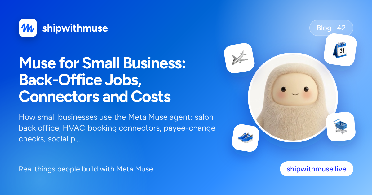 Meta Muse for Small Business: Real Uses and Costs